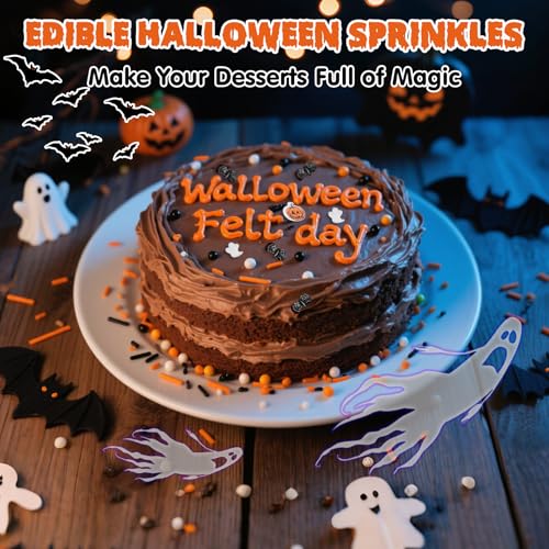 Edible Pumpkin Sprinkles for Cake Decorating (4.5 Ounce)