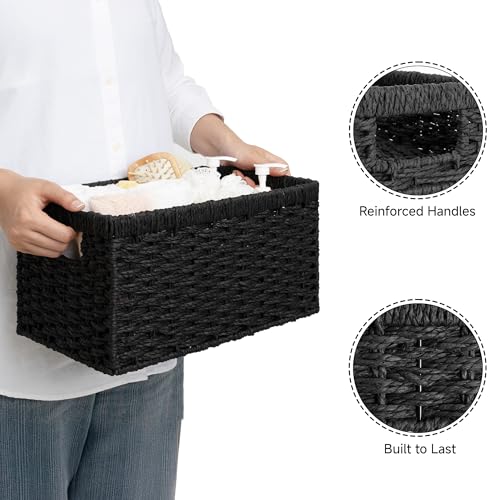 Wicker Storage Baskets for Organizing (2 Count)