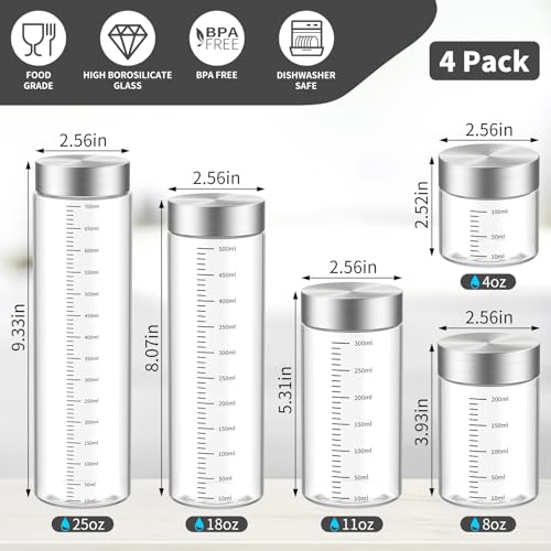 11 Oz Glass Juice Bottles (4 Count)