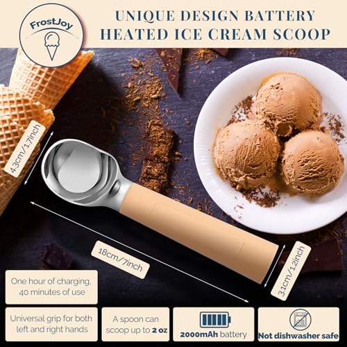 Heated Ice Cream Scoop Rechargeable