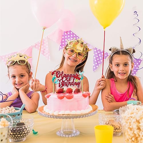 The Litle Mermaid Happy Birthday Cake Topper