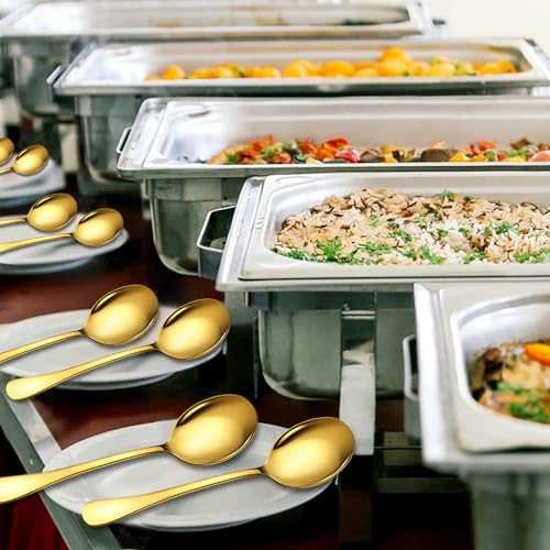 Stainless Steel Serving Spoons Set (8 Count)