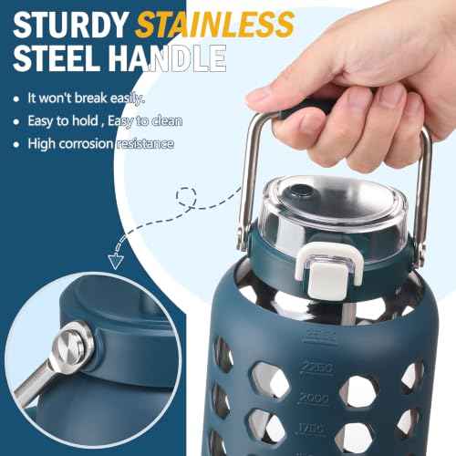 84 oz Glass Water Bottle