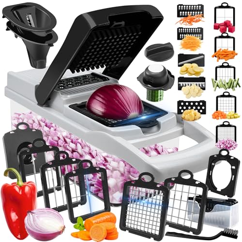 Multi 23-in-1 Pro Vegetable Chopper & Mandoline Slicer, 10 Blade-in-1
