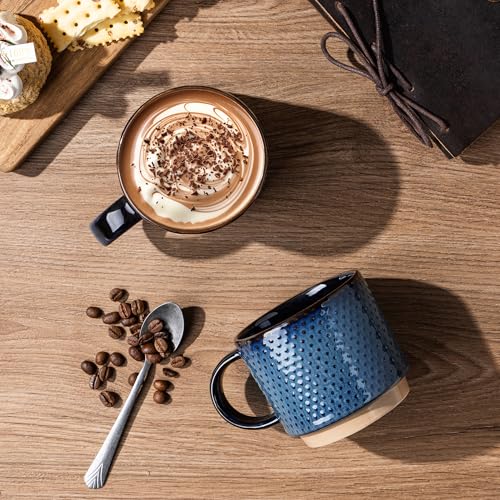 12 OZ Stackable Coffee Mugs Set of 6 (6 Count)