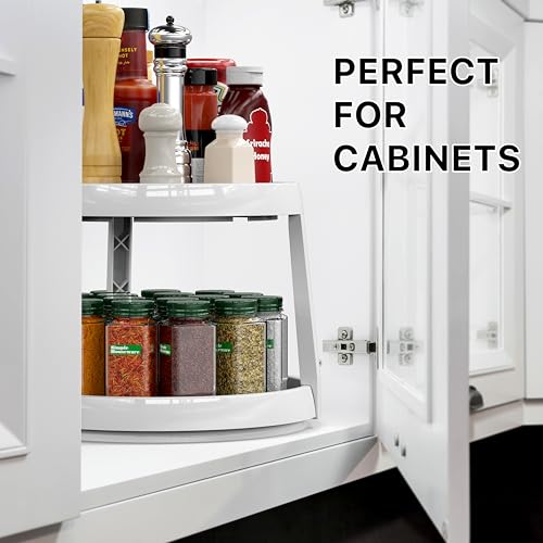 2 Tier Lazy Susan Spice Organizer