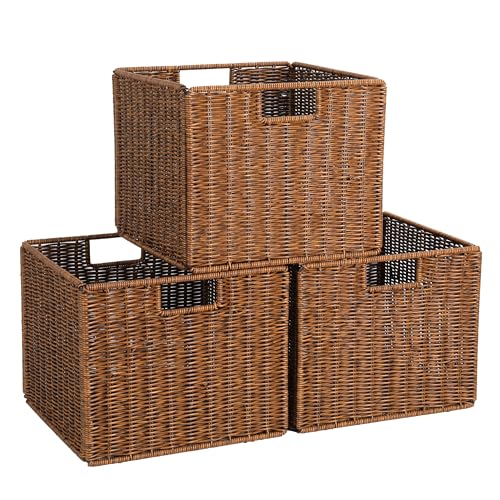 Wicker Storage Basket (3 Count)