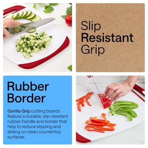 BPA Free Reversible Kitchen Cutting Board (3 Count)