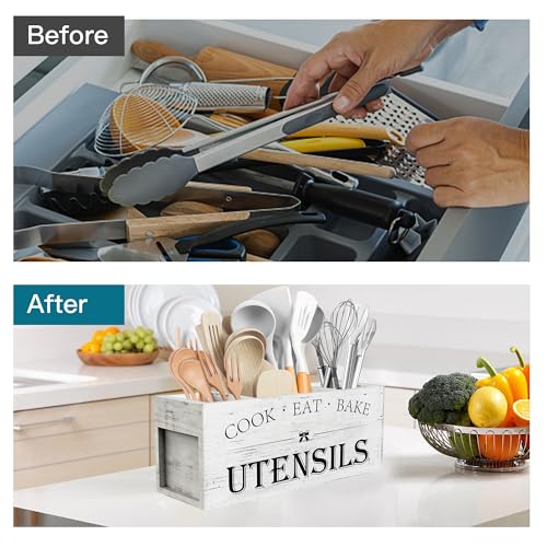 Extra Large Utensil Holder Countertop for Kitchen Counter