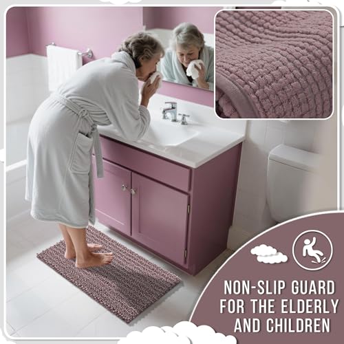Bathroom Rugs Non Slip Washable 32x20 Inch (4.4444 Sq Ft)