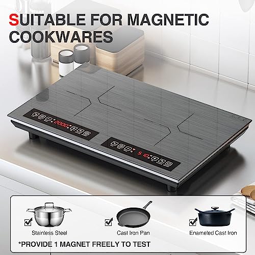 Double Induction Cooktop 2 Burner 110V 4000W Portable Table Stove