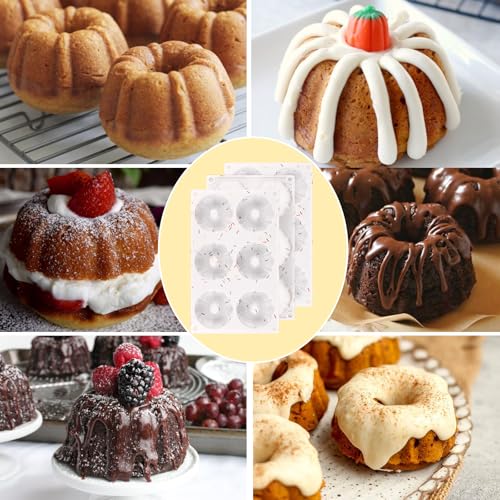 3 Pcs Mini Fluted Cake Pan (3 Count)