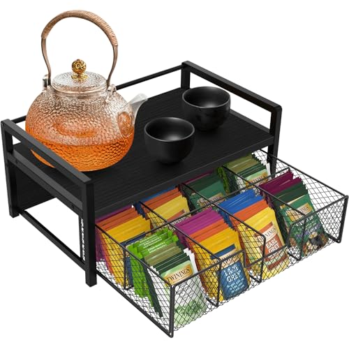 Wood Tea Bag Organizer