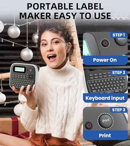 D210S Label Maker Machine with Tape