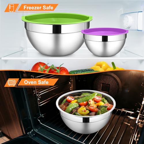 Mixing Bowls with Lids Set (6 Count)