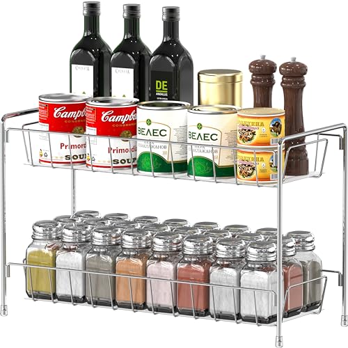 2 Tier Countertop Spice Rack Organizer