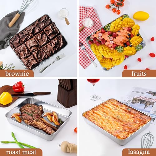 4 Pack Baking Cake Pans Set (2 Count)