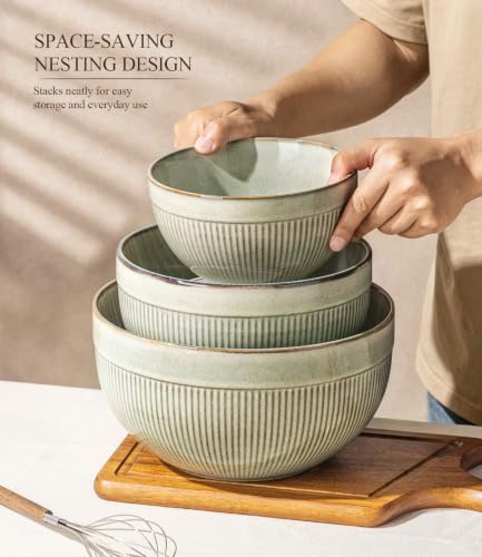 Ceramic Mixing Bowls Set of 3 (3 Count)