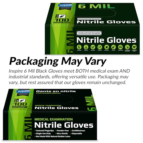 Heavy Duty 6 Mil Nitrile Chemical Resistant Medical Cooking Cleaning Disposable Gloves