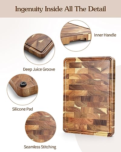 Acacia Wood End Grain Cutting Board