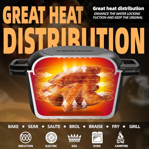 Cast Iron Dutch Oven Pot with Skillet Lid