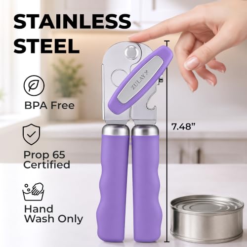 Stainless Steel Swing Open Manual Can Opener Comfortable Grip