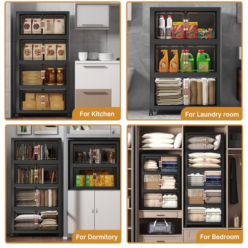 600QT Stackable Storage Bins with Lids (5 Count)