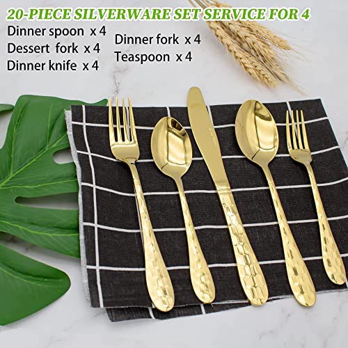 20 Piece Silverware Set for 4
