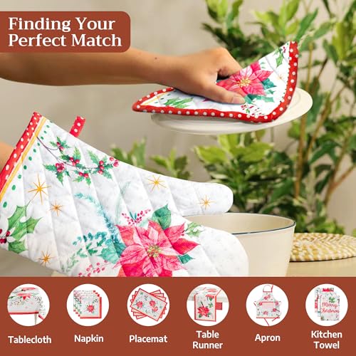100% Cotton Oven Mitt & Pot Holder Set (2 Count)