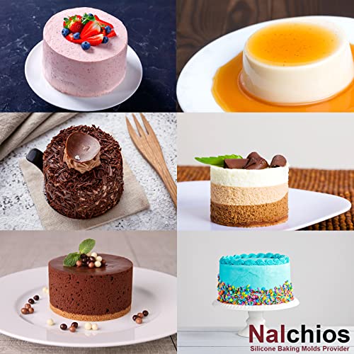 4 Inch Silicone Round Cake Pans Set of 4 (4 Count)