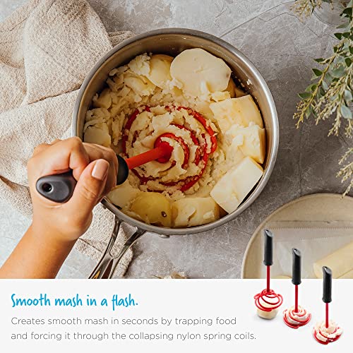 Smood Lite Ergonomic Spring Coil Potato Masher