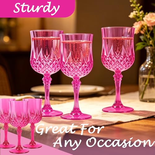 48Pack Plastic Wine Glasses (48 Count)