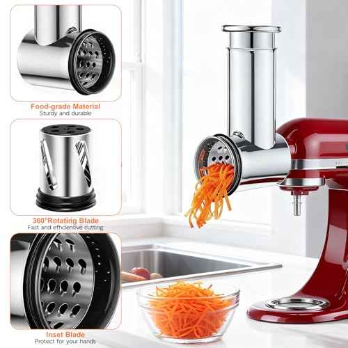 Slicer Shredder Attachments for Stand Mixers (4 Count)