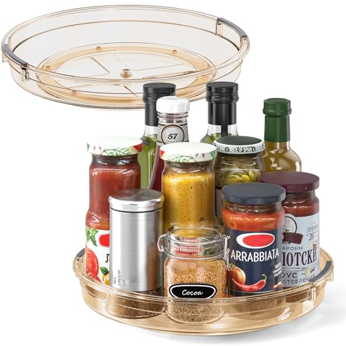 2 Pack 10.6in Lazy Susan Organizer Turntable for Cabinet (2 Count)