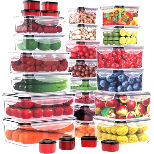56 PCS Food Storage Containers with Lids Airtight (56 Count)