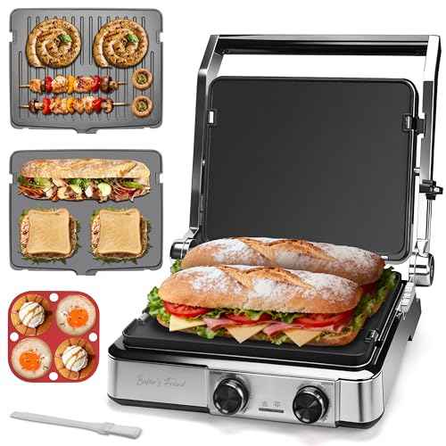 4 slice Panini Press Grill Cheese Sandwich Maker