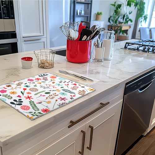 2 Pack Dish Mat Drying Kitchen Mat (4 Ounce)