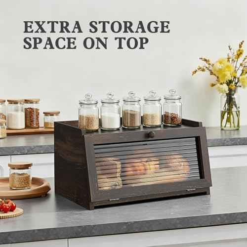 Bread Box for Kitchen Countertop