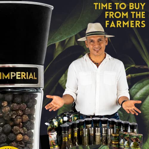 Black Pepper Grinder Manual 3.5oz Gourmet Black Peppercorn Grinder (3.5 Ounce)