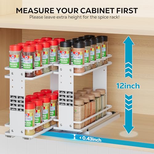 Pull Out Spice Rack Organizer (2 Count)
