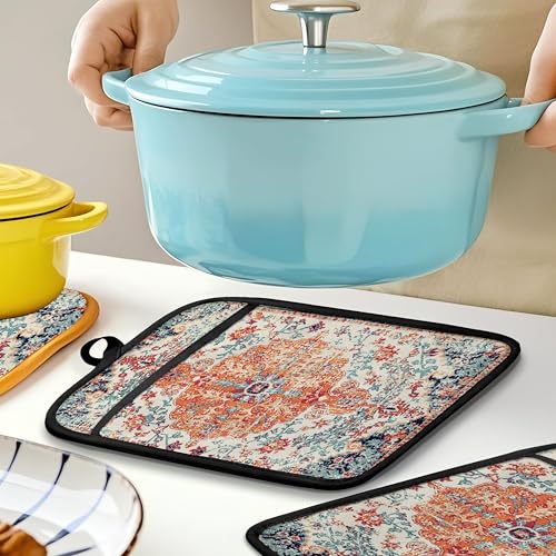 Rustic Vintage Boho Pot Holders for Kitchen