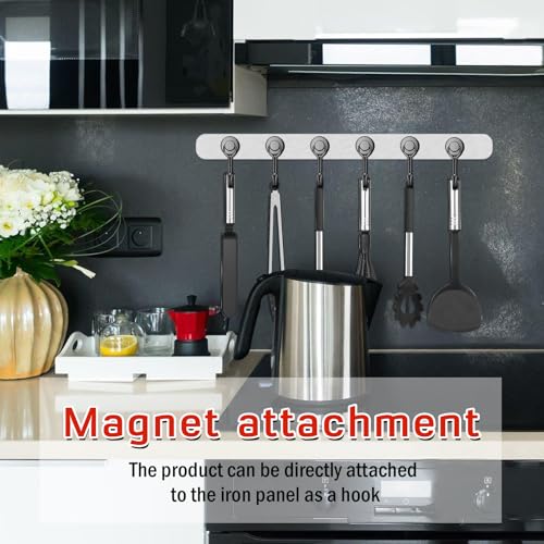 10 Pack Black Magnetic Hooks (10 Count)