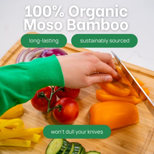 15 Inch Bamboo Cutting Board with Lifetime Replacements
