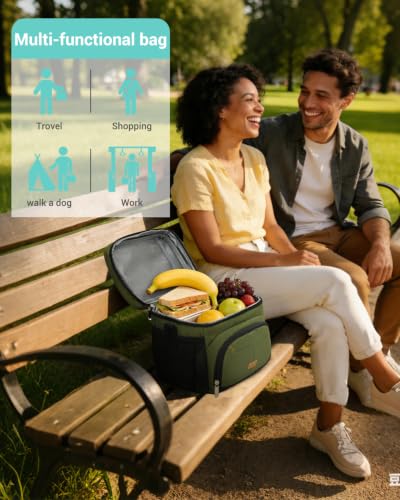 Lunch Box for Men Women Insulated Lunch Tote Cooler Bag Lunchbox