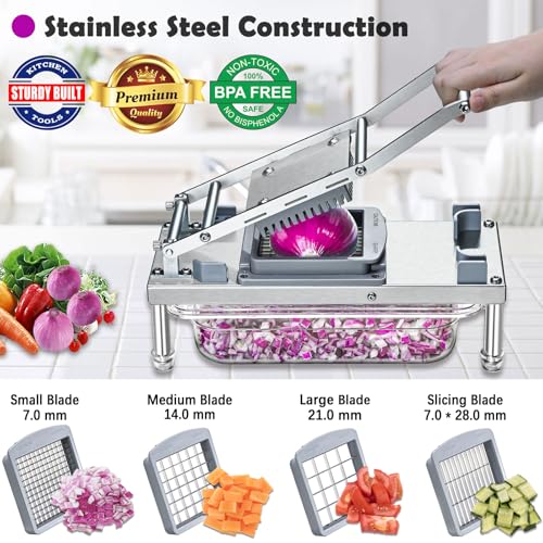 Vegetable Chopper Veggie Cutter Onion Food Potato Tomato Dicer With Blade