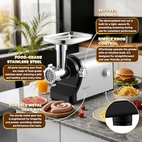 Electric Meat Grinder 3200W Multifunctional with Metal Gearbox