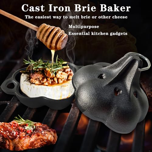 Pre Seasoned Cast Iron Smoker & Garlic Roaster with Airflow Lid