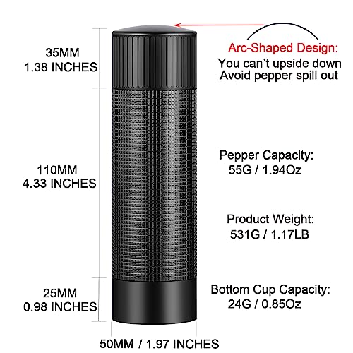 Aluminum Pepper Mill (19.2 Ounce)