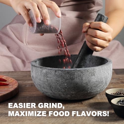 Natural Granite Mortar and Pestle Set