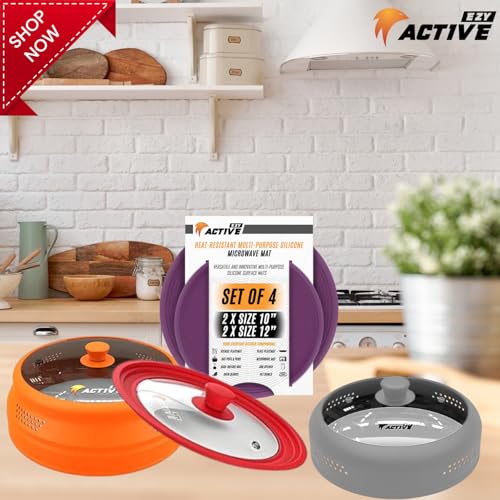 Collapsible Microwave Cover for Food